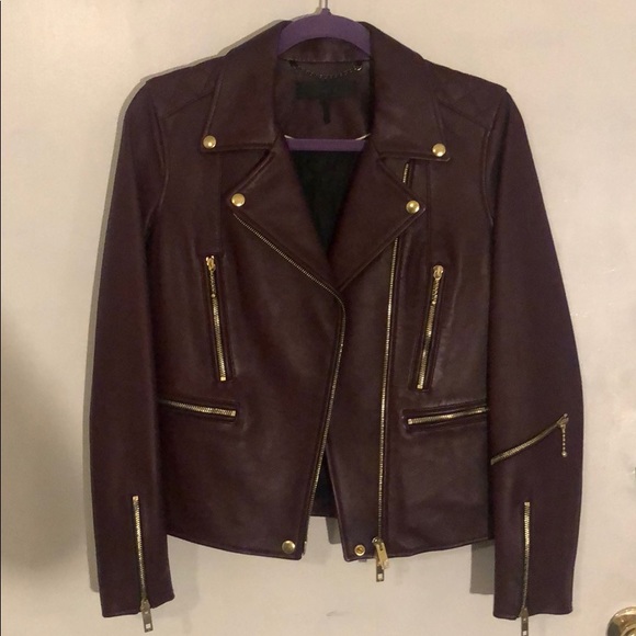 Rag & Bone Burgundy Leather Jacket - Picture 2 of 7